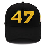 Black Gold 47 Presidential Tribute Hat – Adjustable , Embroidered USA Flag