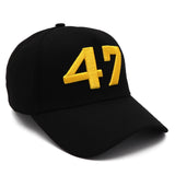 Black Gold 47 Presidential Tribute Hat – Adjustable , Embroidered USA Flag