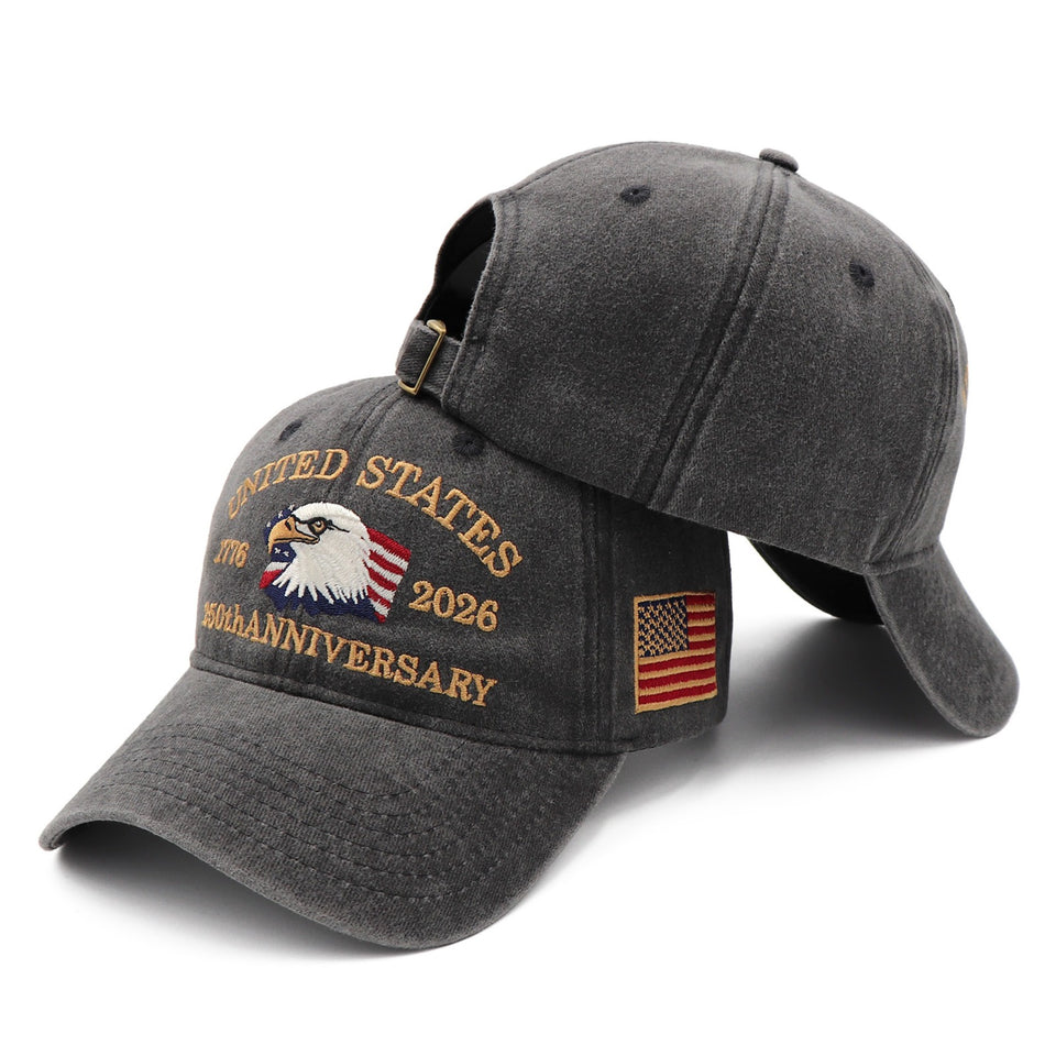 USA 250th Anniversary Eagle Cap (1776–2026) —  Embroidered