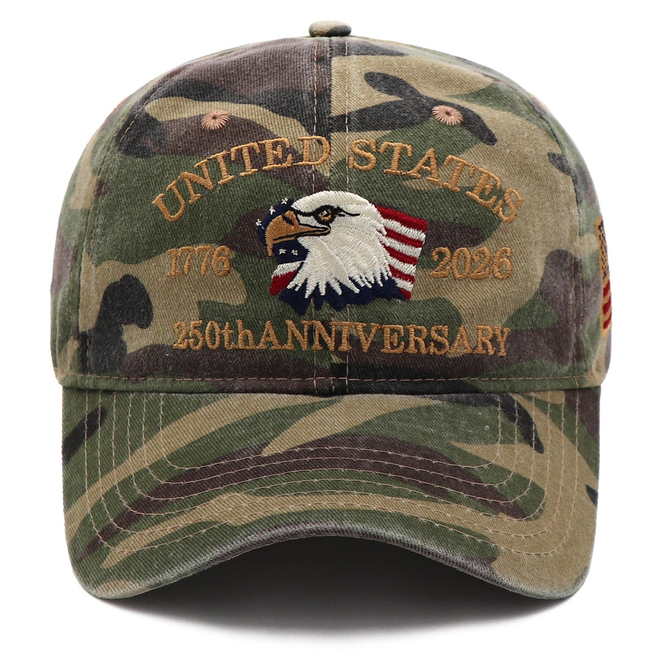 USA 250th Anniversary Eagle Cap (1776–2026) —  Embroidered