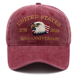 USA 250th Anniversary Eagle Cap (1776–2026) —  Embroidered
