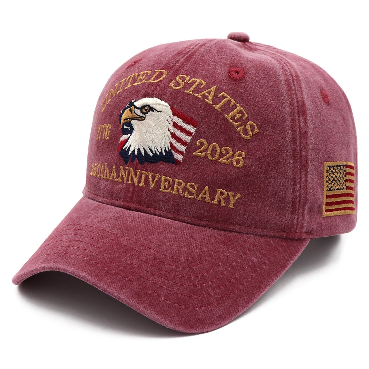 Exclusive USA 250th Anniversary Eagle Cap (1776–2026) —  Embroidered