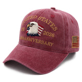 USA 250th Anniversary Eagle Cap (1776–2026) —  Embroidered