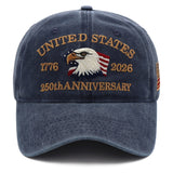 USA 250th Anniversary Eagle Cap (1776–2026) —  Embroidered