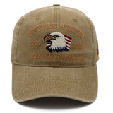 USA 250th Anniversary Eagle Embroidered Cap (1776–2026) – Desert Sand