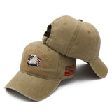USA 250th Anniversary Eagle Embroidered Cap (1776–2026) – Desert Sand