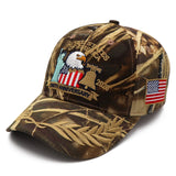 (Exclusive) United States of America 250th Anniversary Embroidered Cap — Camo Patriotic Hat (1776–2026)