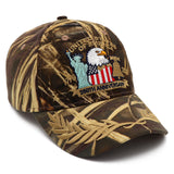 (Exclusive) United States of America 250th Anniversary Embroidered Cap — Camo Patriotic Hat (1776–2026)