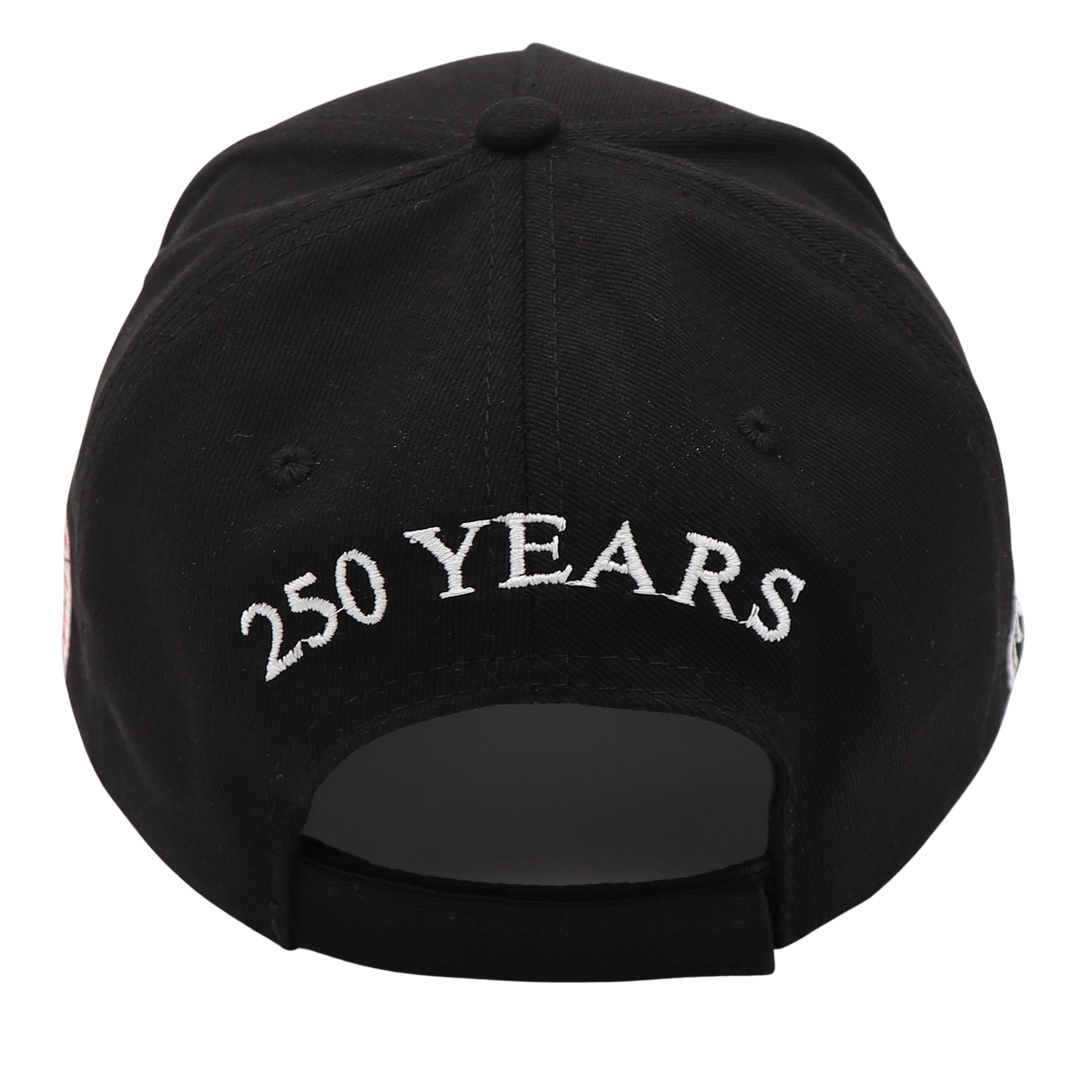 BLACK USA 250th Anniversary Hat (1776–2026) — Black Embroidered Cap