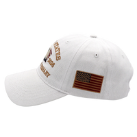 USA 250th Anniversary Eagle Embroidered Cap (1776–2026) – White