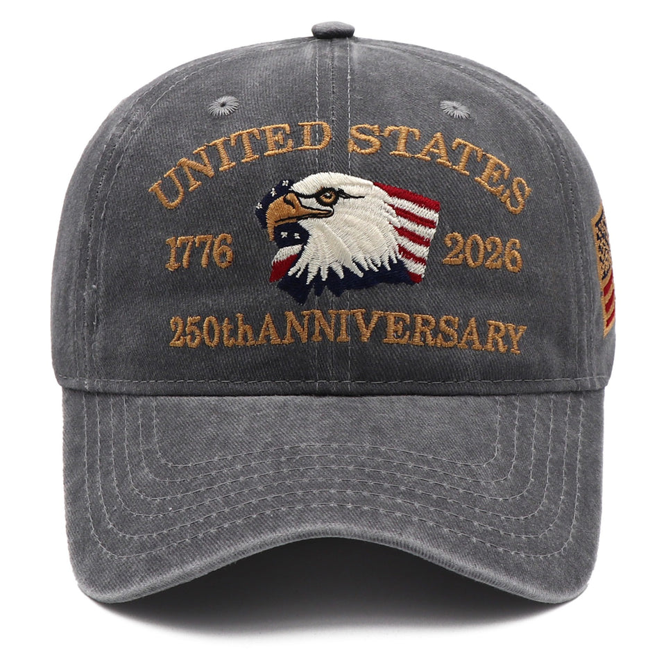 USA 250th Anniversary Eagle Cap (1776–2026) —  Embroidered