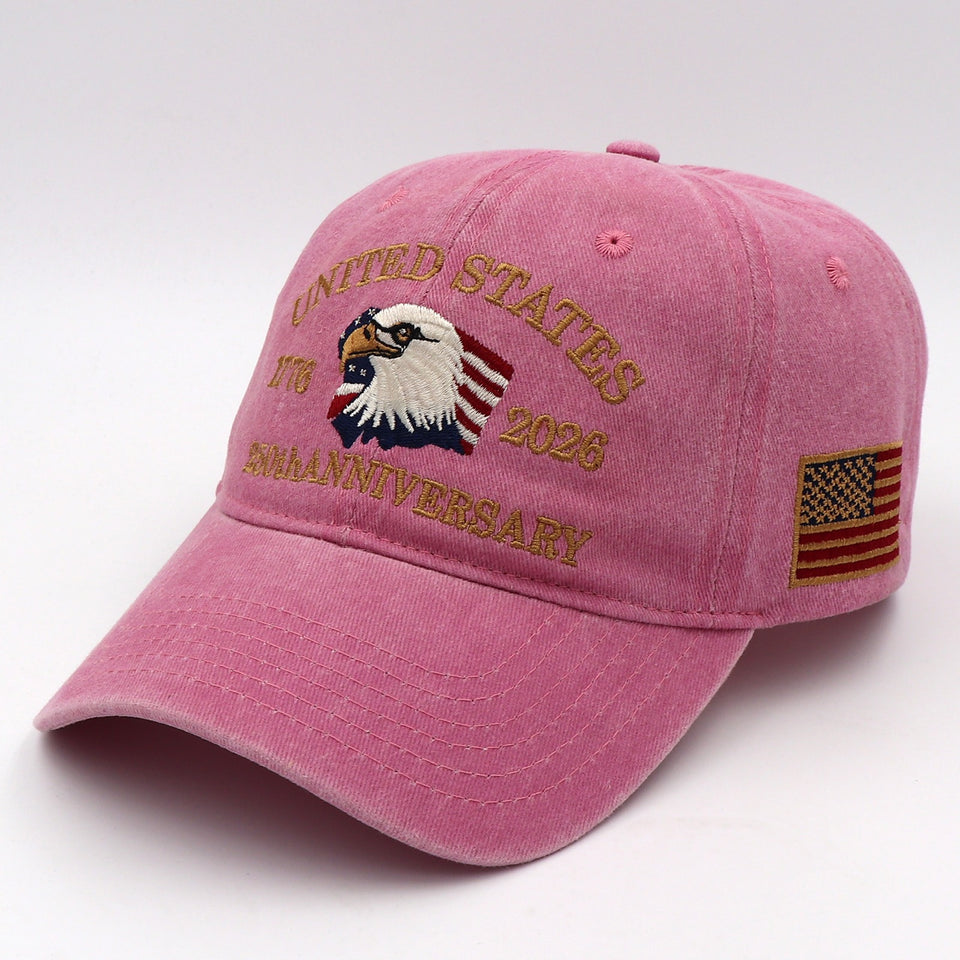 Exclusive USA 250th Anniversary Eagle Cap (1776–2026) —  Embroidered