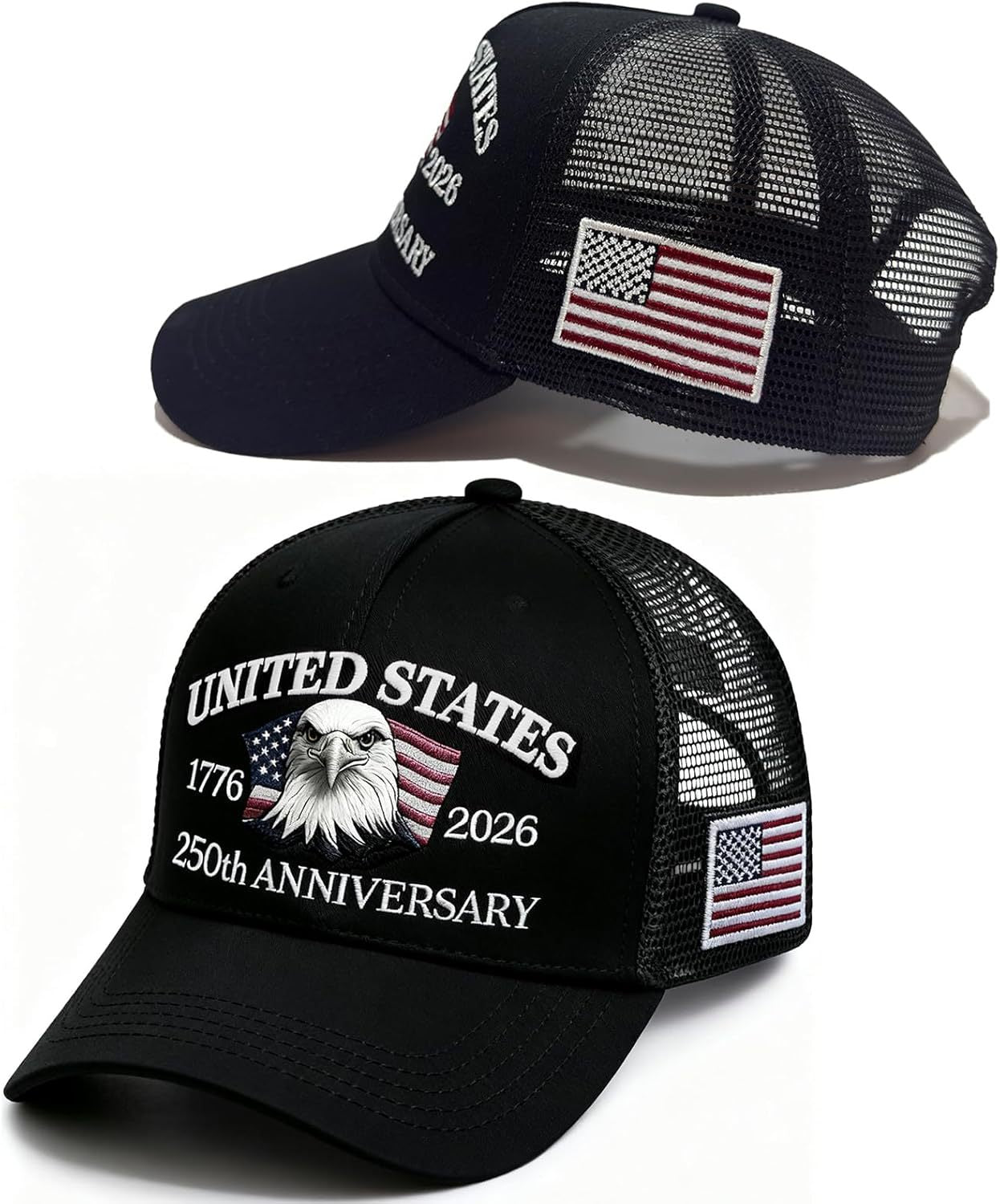Cappellino Baseball Regolabile America 250° Anniversario – Patriot 1776-2026, Unisex, Cotone