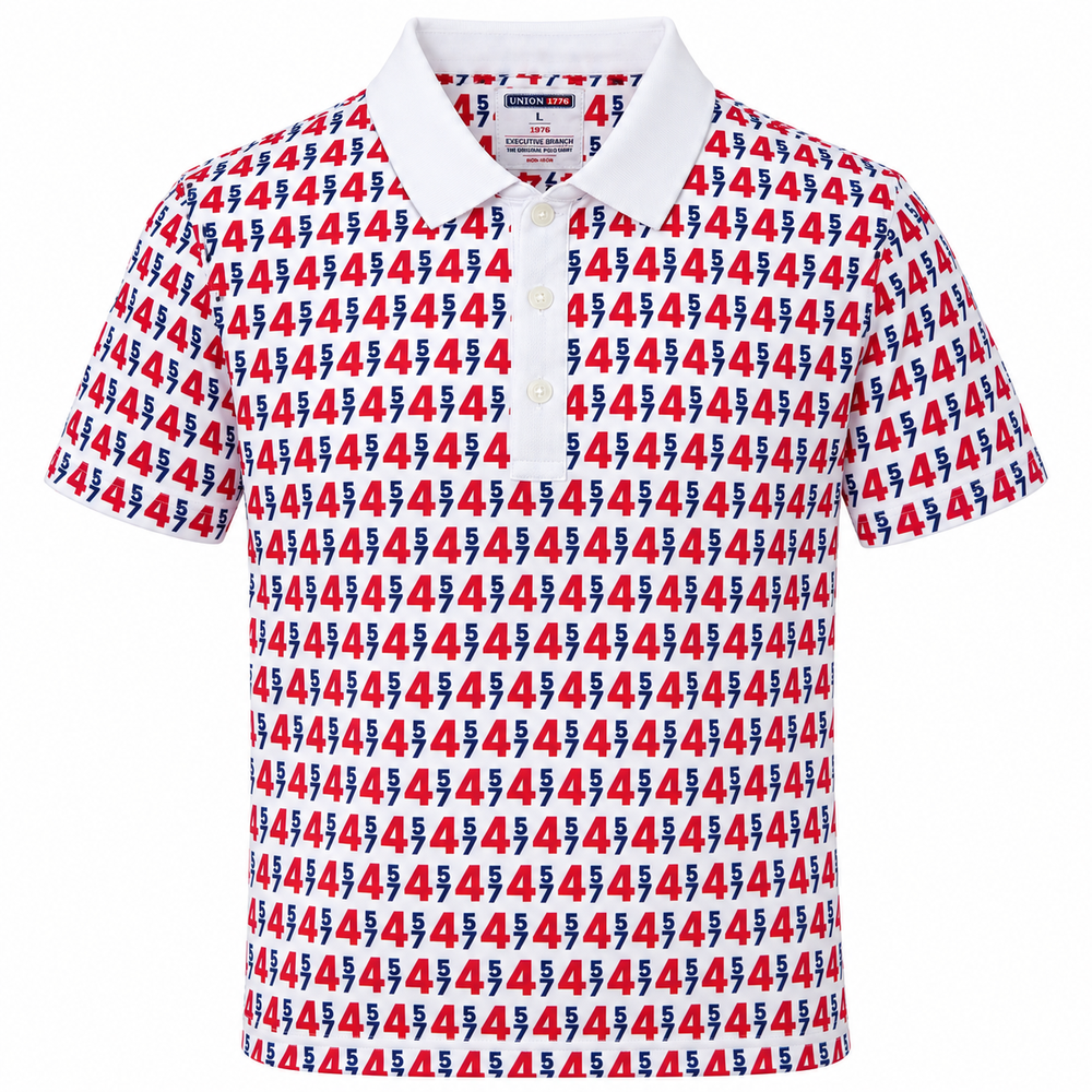 45/47 Presidential Polo Shirt in white – front view