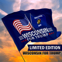 Wisconsin 3 x 5 Flag – Dual Flags