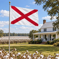 Alabama State Flag 3x5 displayed outdoors