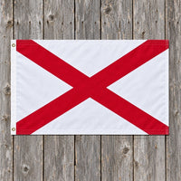 Alabama State Flag 3x5 displayed outdoors