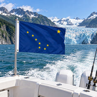 Alaska State Flag 3x5 displayed outdoors