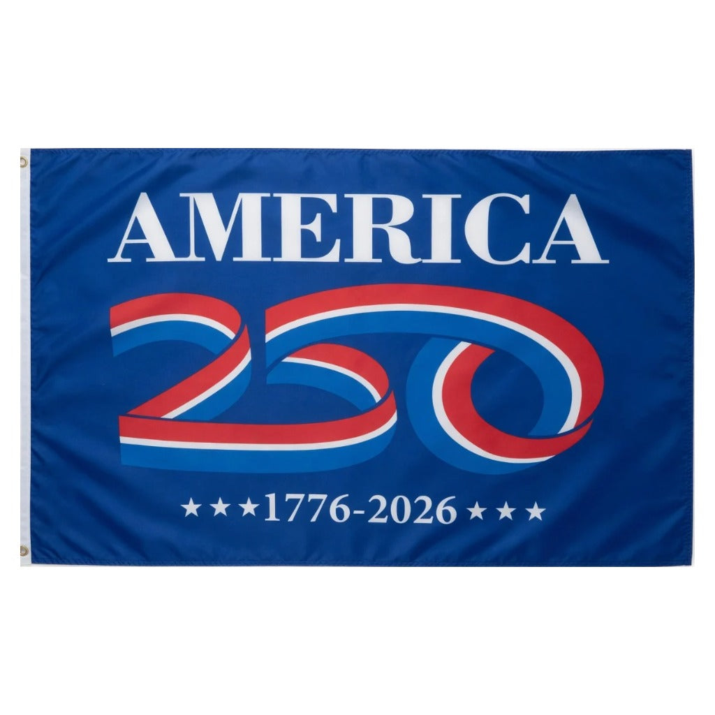 America 250 Flag (Blue) – 3x5 ft, 1776–2026