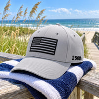 America 250th Anniversary Flag Cap - Light Gray - lifestyle