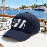 America 250th Anniversary Flag Cap - Navy Blue - lifestyle