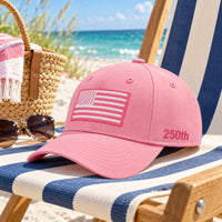 America 250th Anniversary Flag Cap - Pink - lifestyle