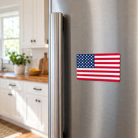 American Flag Magnet 3x5 inch on a refrigerator
