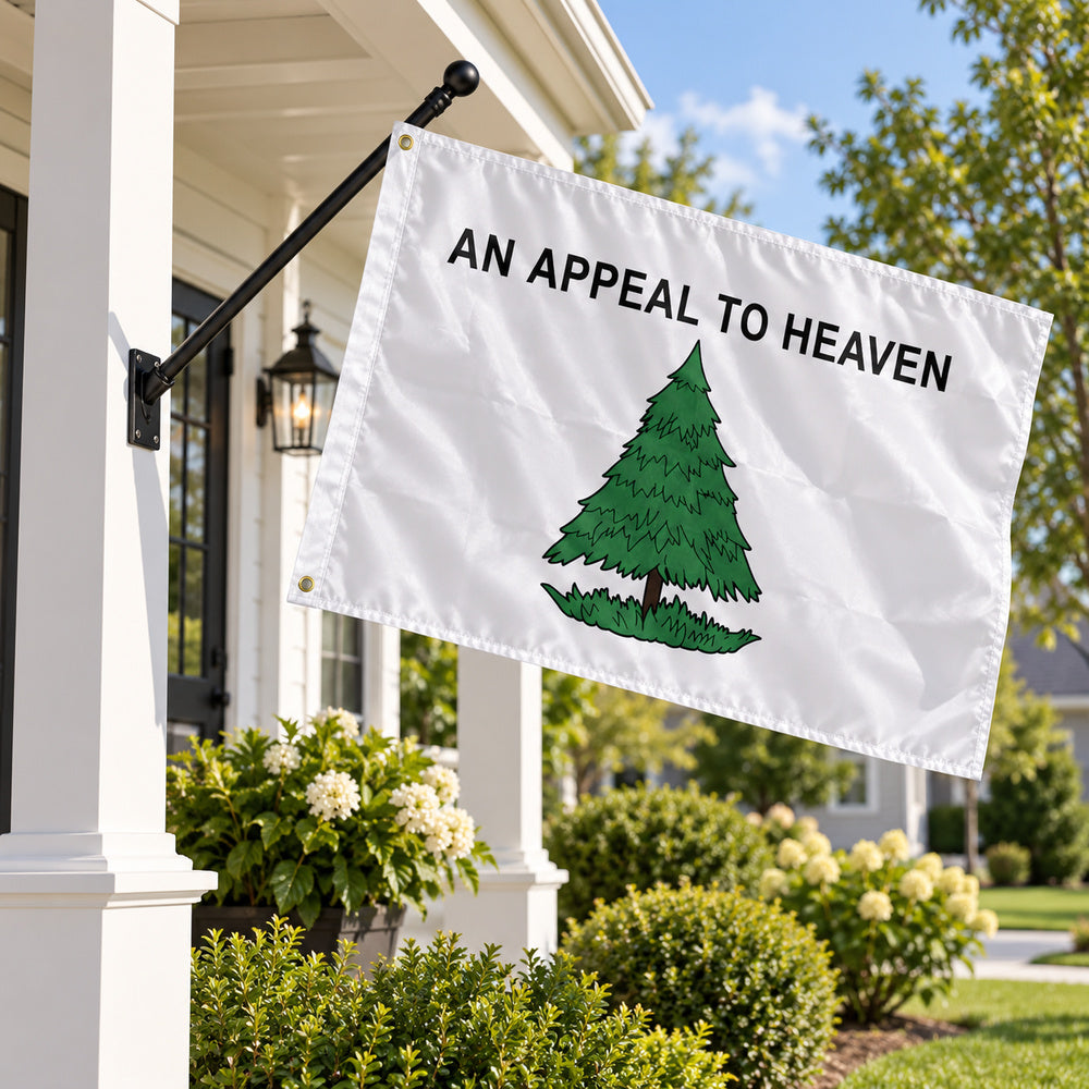 Appeal to Heaven Pine Tree Flag 3x5 displayed outdoors