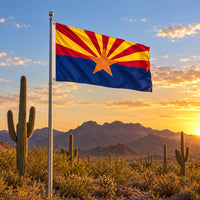 Arizona State Flag 3x5 displayed outdoors