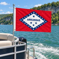 Arkansas State Flag 3x5 displayed outdoors