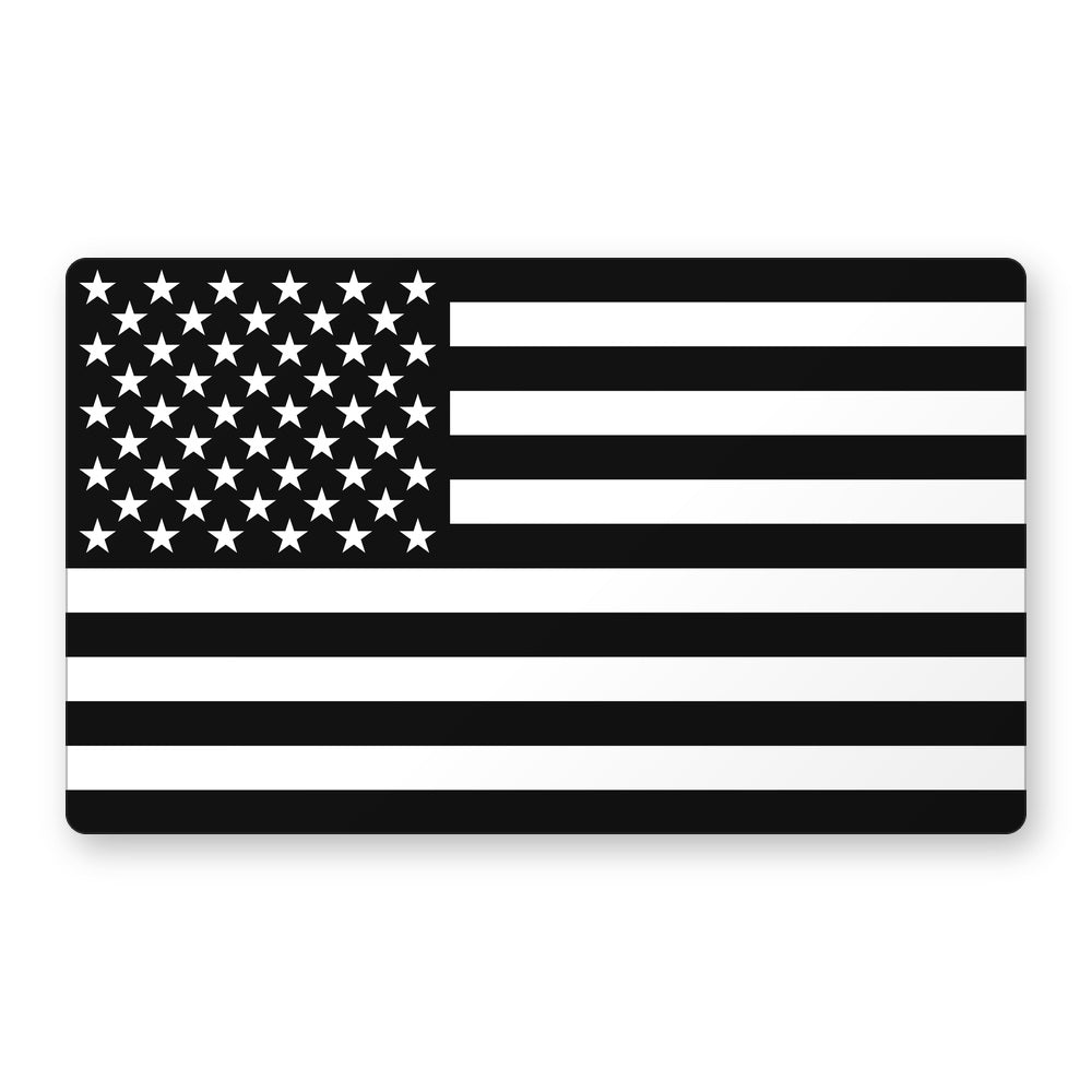 Black and White American Flag Magnet 3x5 inch