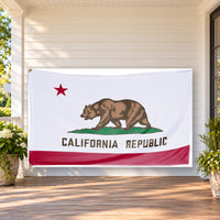 California State Flag 3x5 displayed outdoors