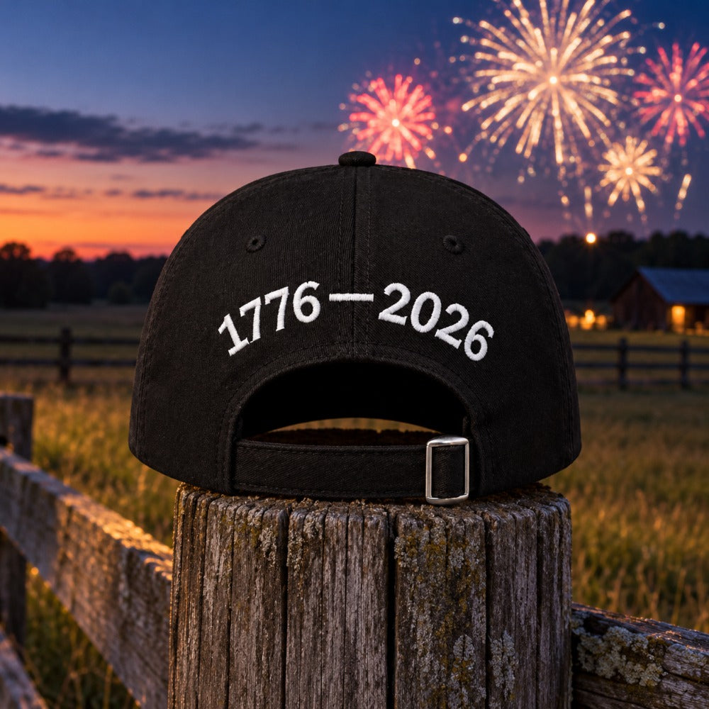 America 250th Birthday Hat - Black - lifestyle back