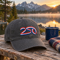 America 250th Birthday Hat - Distressed Charcoal - lifestyle