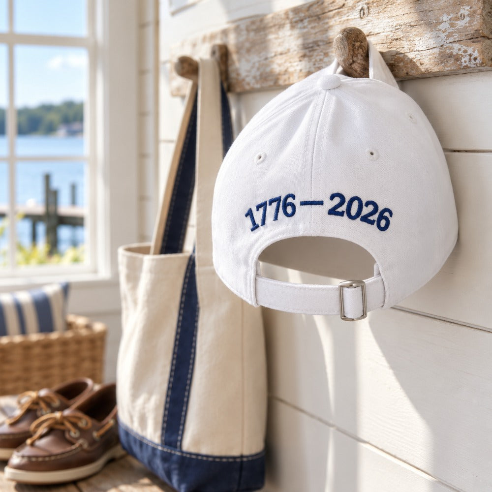 America 250th Birthday Hat - White - lifestyle back