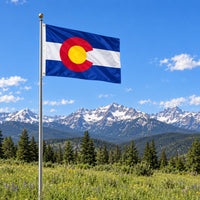 Colorado State Flag 3x5 displayed outdoors