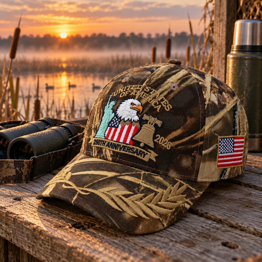 USA 250th Anniversary Crest Cap - Camouflage - lifestyle