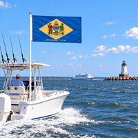 Delaware State Flag 3x5 displayed outdoors
