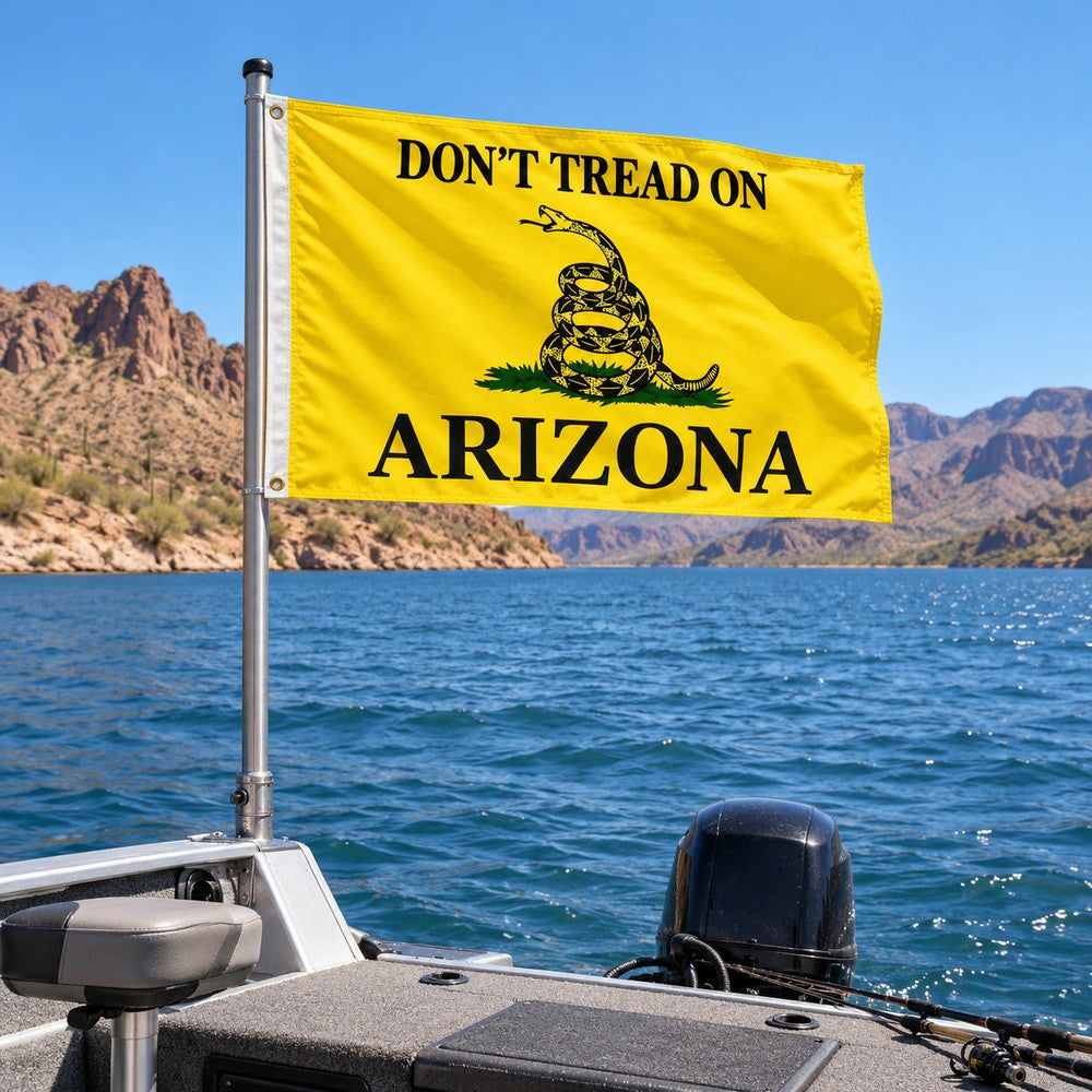 Don't Tread on Arizona Flag 3x5 displayed outdoors