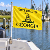 Don't Tread on Georgia Flag 3x5 displayed outdoors