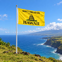 Don't Tread on Hawaii Flag 3x5 displayed outdoors