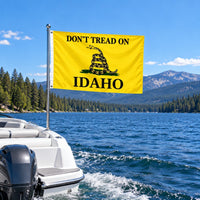 Don't Tread on Idaho Flag 3x5 displayed outdoors