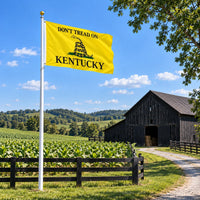 Don't Tread on Kentucky Flag 3x5 displayed outdoors