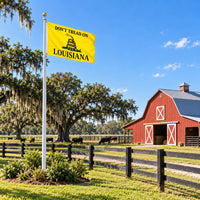 Don't Tread on Louisiana Flag 3x5 displayed outdoors