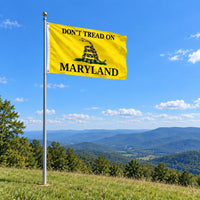 Don't Tread on Maryland Flag 3x5 displayed outdoors