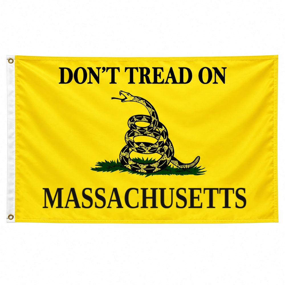 Don't Tread on Massachusetts Flag 3x5