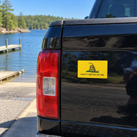 Don't Tread On Me Magnet 3x5 inch on a pickup tailgate