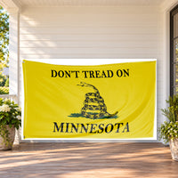 Don't Tread on Minnesota Flag 3x5 displayed outdoors