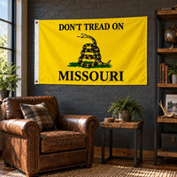 Don't Tread on Missouri Flag 3x5 displayed outdoors