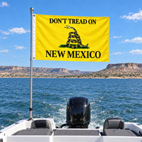 Don't Tread on New Mexico Flag 3x5 displayed outdoors